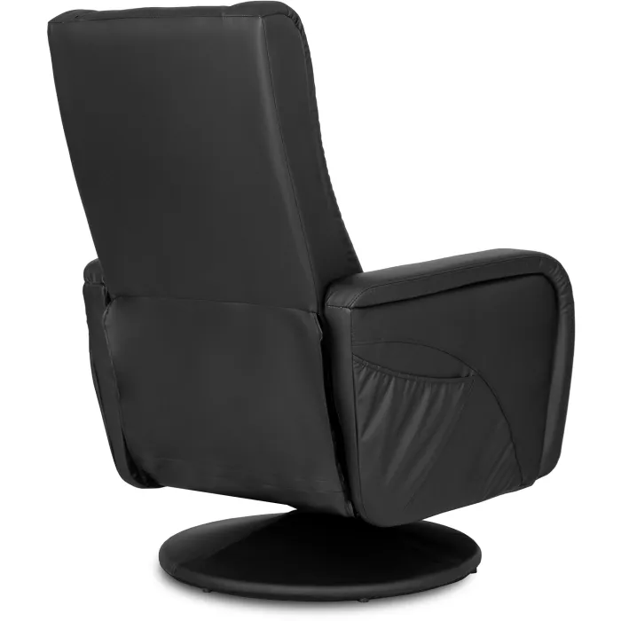 Поворотное массажное кресло MEBEL ELITE SPIKE, экокожа: черный фото №12