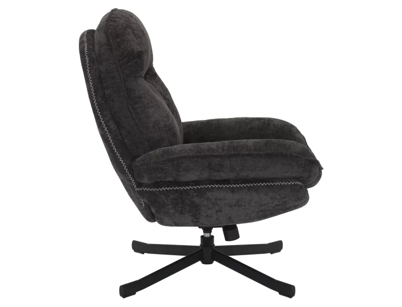 Кресло мягкое поворотное SIGNAL HARPER, ткань: черный фото №4