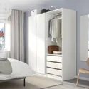 IKEA PAX ПАКС / VIKANES ВИКАНЕС, гардероб, белый / белый, 175x60x201 см 894.822.41 фото thumb №2