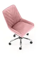 Крісло комп'ютерне офісне обертове HALMAR RICO, рожевий оксамит фото thumb №2