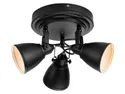 BRW Fjallbacka 3-точечный металлический потолочный светильник для ванной комнаты черный 078128 фото thumb №1