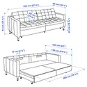 IKEA LANDSKRONA ЛАНДСКРУНА, 3-місний диван-ліжко 595.783.15 фото thumb №4