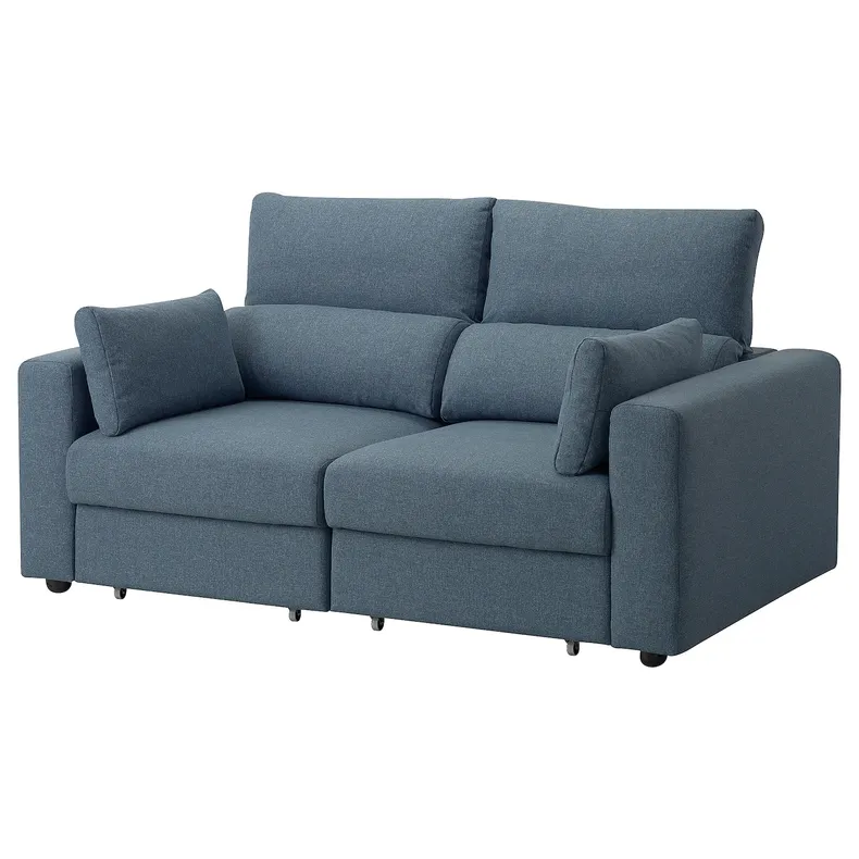 IKEA ESKILSTUNA ЭСКИЛЬСТУНА, 2-местный диван, Окрашенный в синий цвет 995.201.86 фото №1