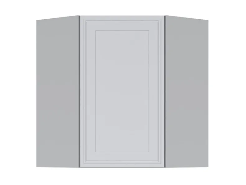 BRW Верхня кухонна шафа Verdi 60 см кутова права світло-сіра матова, гренола сірий/світло-сірий матовий FL_GNWU_60/72_P-SZG/JSZM фото №1