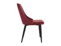 BRW Alvar, Комплект из 2 стульев бордового цвета (металлические ножки), бордовый/черный SJ80_36-N_METAL_2SZT-BORDO фото thumb №3