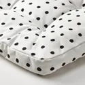 IKEA BJÖRKTRAST БЙЕРКТРАСТ, подушка для дитячого крісла, білий/чорний 205.532.88 фото thumb №2