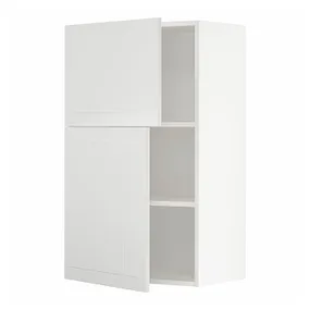 IKEA METOD МЕТОД, навесной шкаф с полками / 2дверцы, белый / Стенсунд белый, 60x100 см 894.577.41 фото