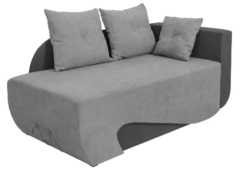 BRW Двоспальний диван-ліжко Cerro з ящиком для зберігання сірий, Soro 90 Grey/Sawana 05 Grey SO2-CERRO-LX_1DL_P-G2_BAE015 фото №2