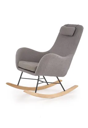 Кресло-качалка HALMAR BOTAS, серый фото