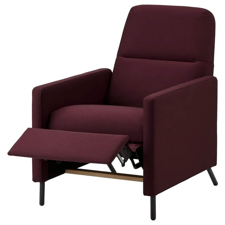 IKEA GISTAD ГІСТАД, крісло розкладне, Ідекулла темно-червона 404.663.89 фото №2