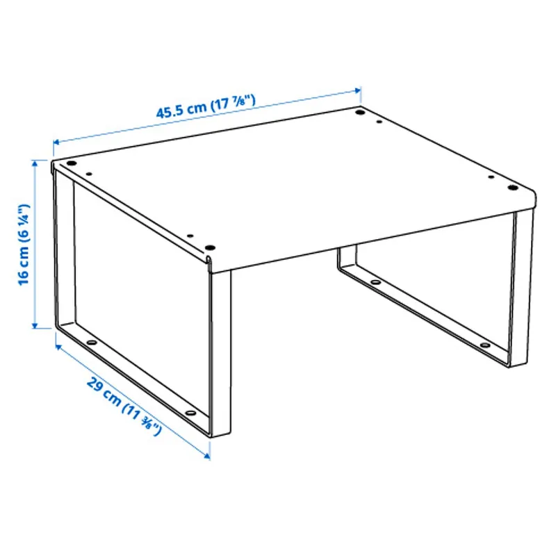 IKEA VARIERA ВАРЬЄРА, полиця-вставка, білий, 46x29x16 см 805.429.61 фото №6