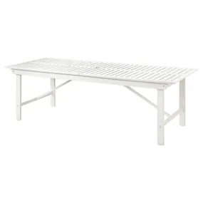 IKEA BONDHOLMEN БОНДХОЛЬМЕН, садовый стол, белый / бежевый, 235x90 см 205.581.96 фото