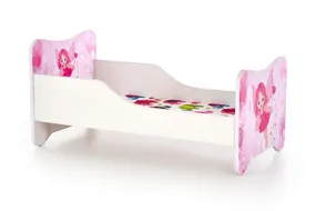 Кровать для детей с матрасом HALMAR HAPPY fairy 145x76 см белая/розовая фото