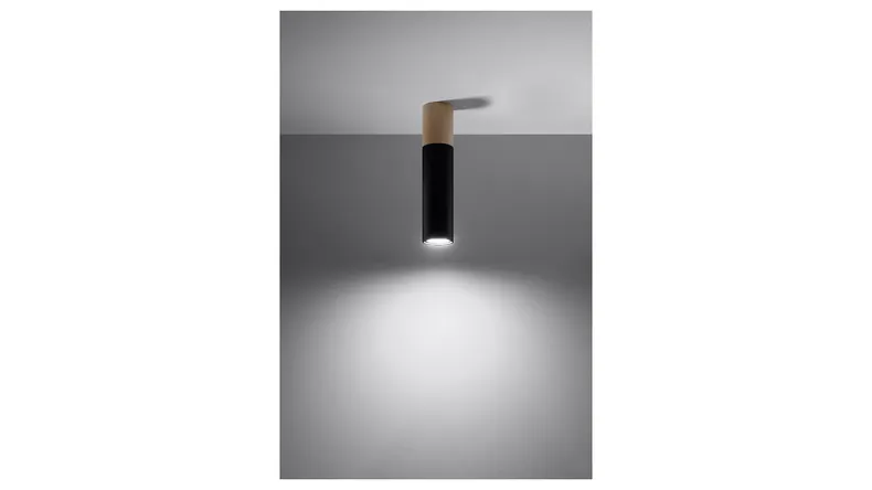 BRW Накладний світильник Pablo зі сталі чорного кольору 079351 фото №2