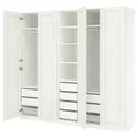 IKEA PAX ПАКС / GULLABERG ГУЛЛАБЕРГ, гардероб, комбинация, белый/белый, 250x60x236 см 195.637.64 фото thumb №1