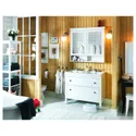 IKEA HEMNES ХЕМНЭС, зеркальный шкаф с 2 дверцами, белый, 103x16x98 см 802.176.75 фото thumb №3