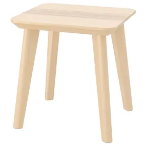 IKEA LISABO ЛИСАБО, придиванный столик, ясеневый шпон, 45x45 см 102.976.56 фото