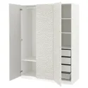 IKEA PAX ПАКС / MISTUDDEN МІСТУДДЕН, гардероб, комбінація, білий/сірий візерунок, 150x60x201 см 195.210.62 фото thumb №1