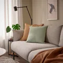 IKEA SANDTRAV САНДТРАВ, подушка, серо-зеленый / белый, 45x45 см 805.634.49 фото thumb №2