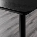IKEA LISABO ЛИСАБО / ODGER ОДГЕР, стол и 4 стула, чёрный / бежевый, 140x78 см 092.597.02 фото thumb №4