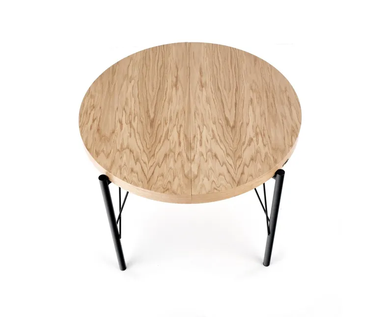 Розкладний стіл HALMAR INFERNO 100-300х100 см, натуральний дуб - чорний фото №15