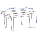 IKEA GUTTANE, таблица, дуб, 58x39 см 805.877.18 фото thumb №6