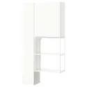 IKEA ENHET ЕНХЕТ, шафа, білий, 90x32x180 см 695.479.60 фото thumb №1