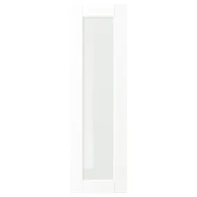 IKEA ENKÖPING ЭНЧЁПИНГ, стеклянная дверь, белая имитация дерева, 30x100 см 405.057.86 фото