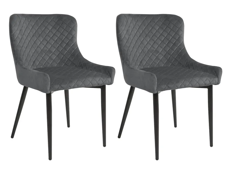 BRW Комплект из 2 стульев Fabio серый, серый/черный SJ180_40_2SZT-SZARY фото №1
