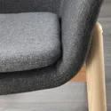 IKEA VEDBO ВЕДБУ, крісло із високою спинкою, Gunnared темно-сірий 805.522.24 фото thumb №6