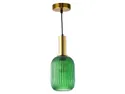 BRW Підвісний світильник зі скла Саффолк зелений 093035 фото thumb №1