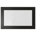 IKEA SINDVIK СИНДВИК, стеклянная дверь, черно-коричневый / прозрачное стекло, 60x38 см 402.963.11 фото thumb №1