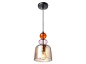 BRW Подвесной светильник Tropea 16 см из стекла янтарного цвета 094590 фото thumb №1