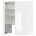 IKEA METOD МЕТОД, настінн шаф д / витяжки з полиц / дверц, білий / Ringhult світло-сірий, 80x100 см 995.042.90 фото thumb №1