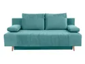 BRW Трехместный раскладной диван Leon с велюровым коробом бирюзовый, Poso 26 бирюзовый/Кронос 26 мятный SO3-LEON-LX_3DL-G2_BACF5E фото thumb №1