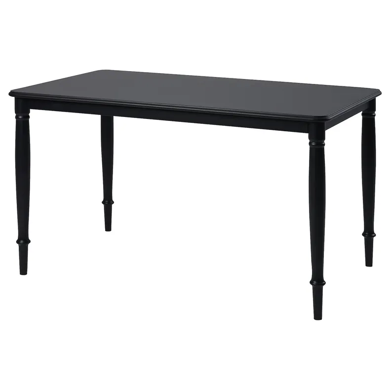 IKEA DANDERYD ДАНДЕРЮД, стіл обідній, чорний, 130x80 см 205.687.27 фото №1
