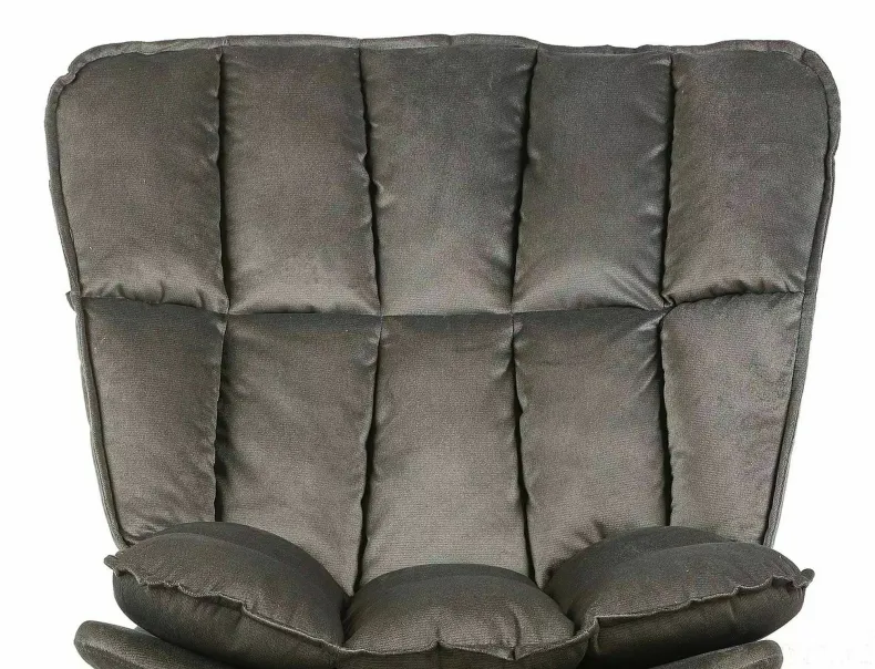 Кресло мягкое поворотное SIGNAL VESTA Velvet, бархат: серый фото №6
