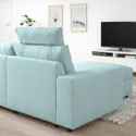 IKEA VIMLE ВІМЛЕ, 3-місний диван із кушеткою, з широкими підлокітниками з узголів'ям / САКСЕМАРА світло-синій 594.014.73 фото thumb №3