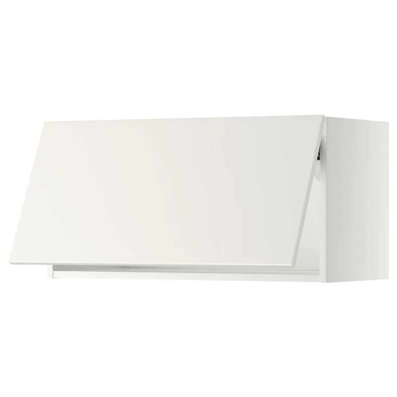 IKEA METOD МЕТОД, горизонтальный навесной шкаф, белый / белый, 80x40 см 193.918.95 фото №1