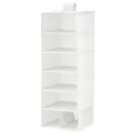 IKEA STUK СТУК, модуль для зберіг із 7 відділеннями, білий/сірий, 30x30x90 см 703.708.56 фото thumb №1