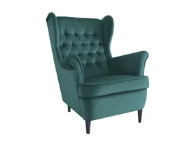 Мягкое кресло бархатное SIGNAL HARRY Velvet, Bluvel 78 - зеленый фото