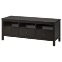 IKEA HEMNES ХЕМНЕС, тумба під телевізор, чорно-коричневий, 148x47x57 см 502.970.46 фото thumb №1