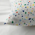 IKEA MÖJLIGHET МЁЙЛИГХЕТ, пододеяльник и наволочка, белый / мозаичный узор, 150x200 / 50x60 см 104.236.88 фото thumb №6
