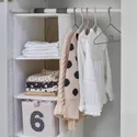 IKEA BARNDRÖM БАРНДРЕМ, вішак для дитячого верхнього одягу, рожевий білий/сірий 105.605.81 фото thumb №3