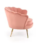 Мягкое кресло HALMAR AMORINITO светло-розовый/золотой фото thumb №3