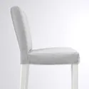 IKEA BERGMUND БЕРГМУНД, барний стілець зі спинкою, білий / Orrsta світло-сірий, 62 см 393.882.03 фото thumb №6