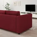 IKEA VIMLE ВИМЛЕ, 2-местный диван, Красный/коричневый 594.344.02 фото thumb №2