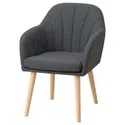IKEA BÄSTDAL БЭСТДАЛЬ, кресло, Окрашенный в средне-серый цвет 705.064.40 фото thumb №1