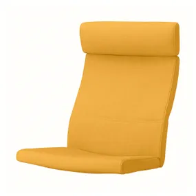 IKEA POÄNG ПОЭНГ, подушка-сиденье на кресло, Скифтебо желтый 504.895.59 фото