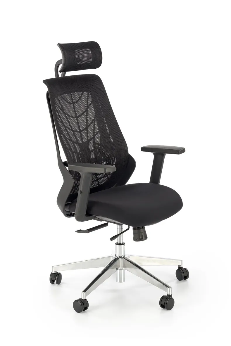 Крісло комп'ютерне офісне обертове HALMAR GERONIMO, чорний фото №4